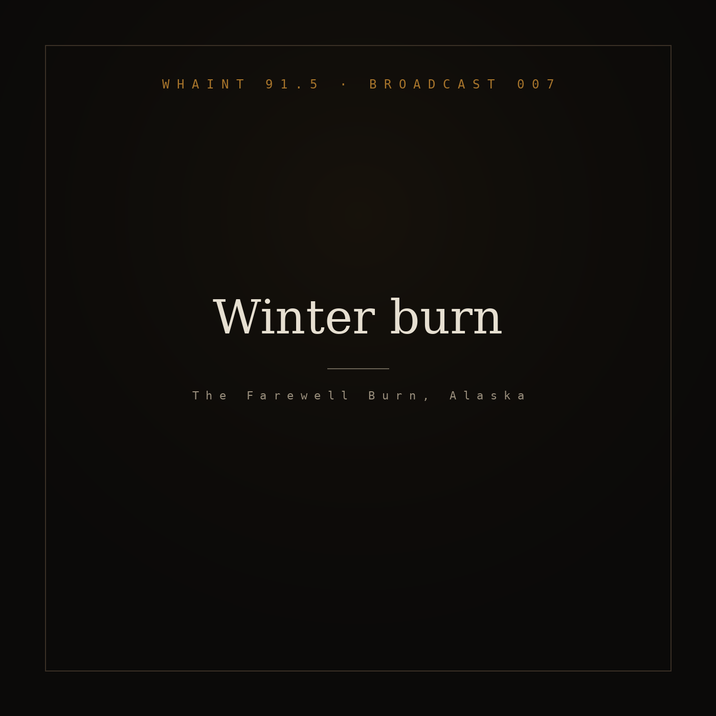 Winter burn episode artwork